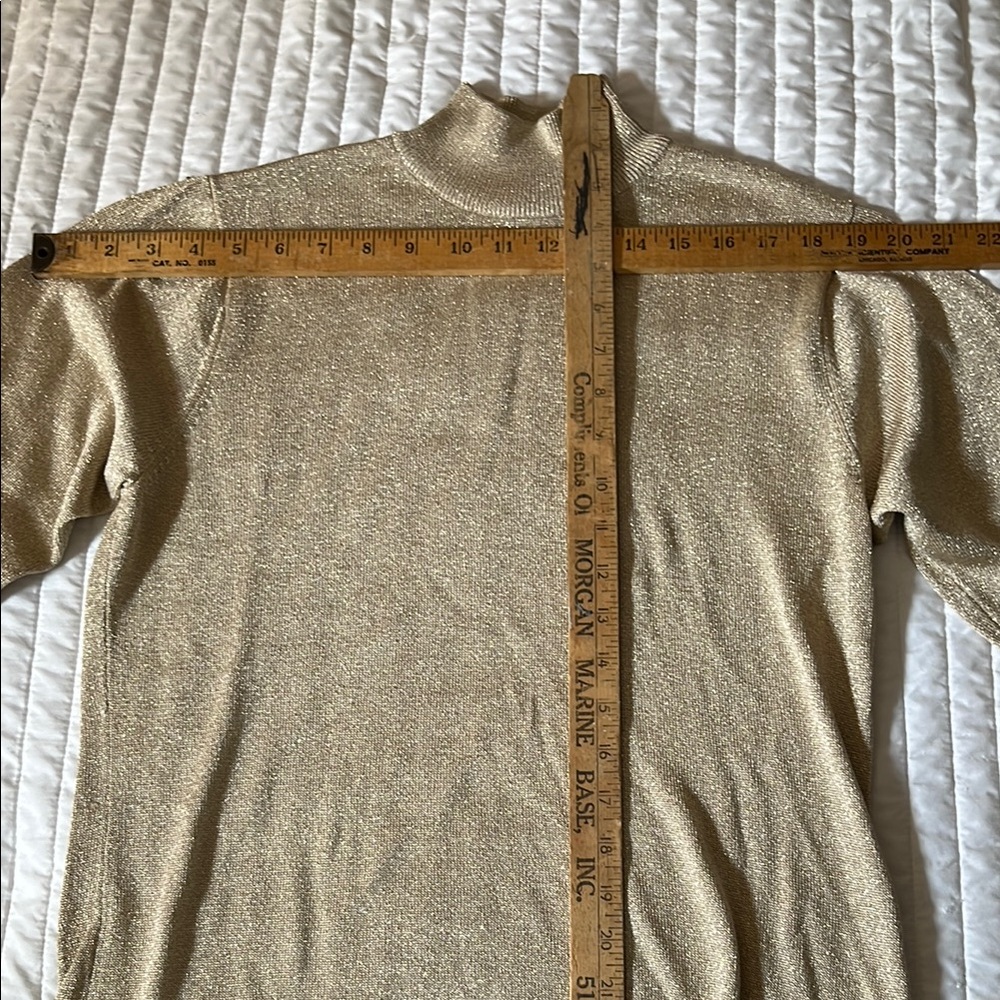 Talbots Gold Turtleneck Sweater